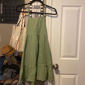 Cat and Jack green waffle dress